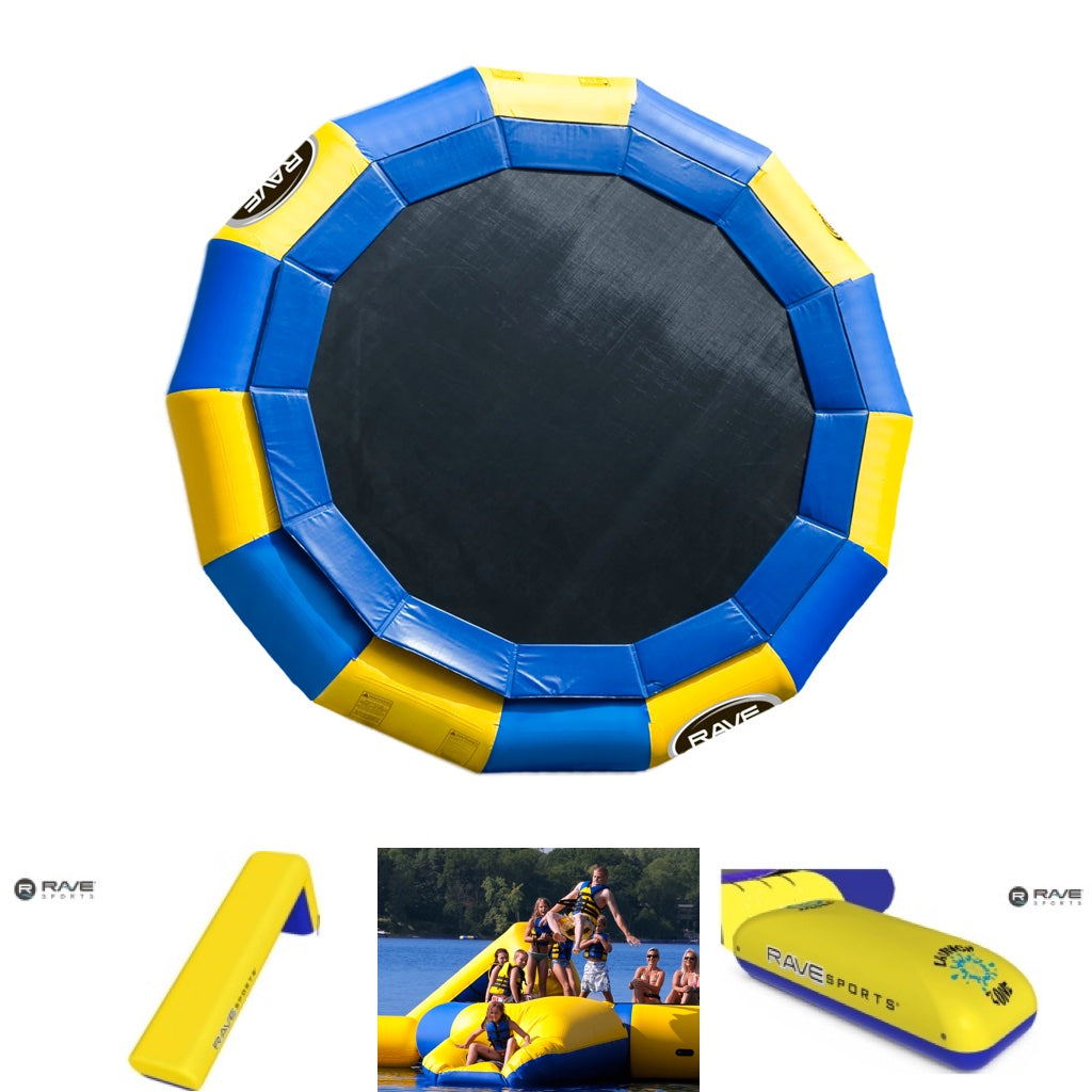 Rave Aqua Jump Water Trampoline and Floating Water Park