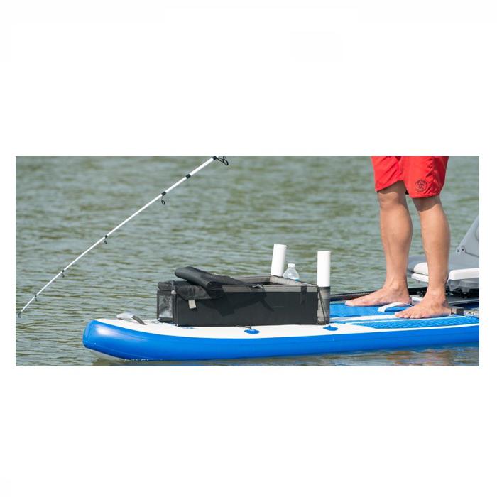 Sea Eagle Multi-Purpose Kayak Storage Box overview of the black storage box