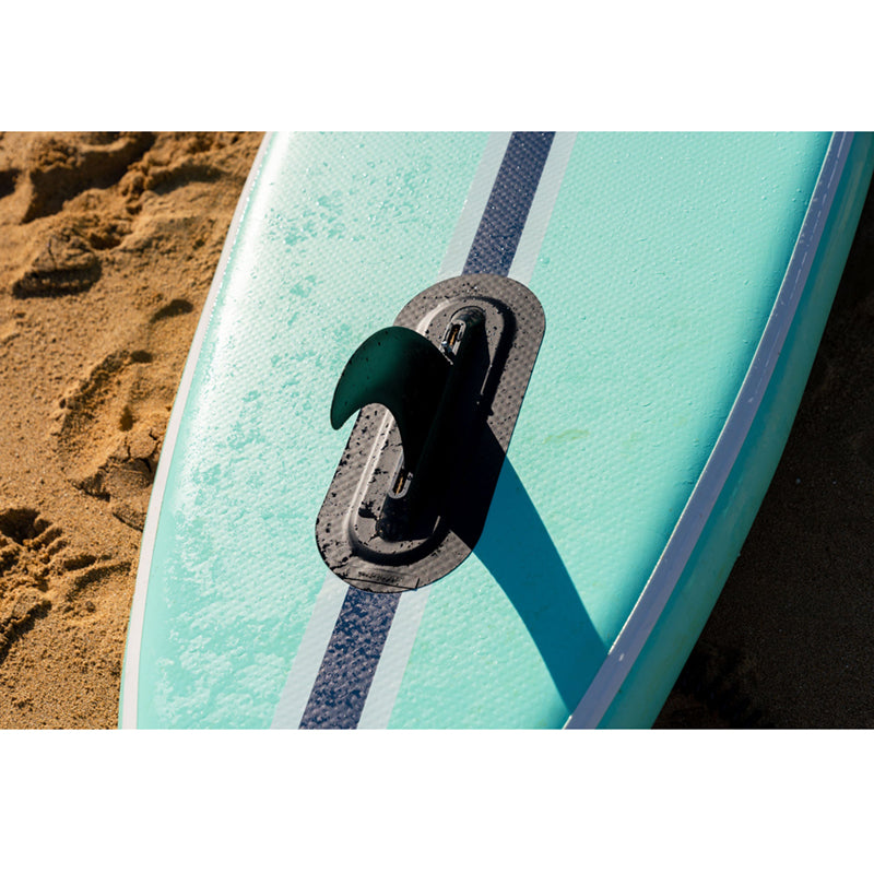 Yacht Hopper SUP Teak/Blue/Mint details: fin.