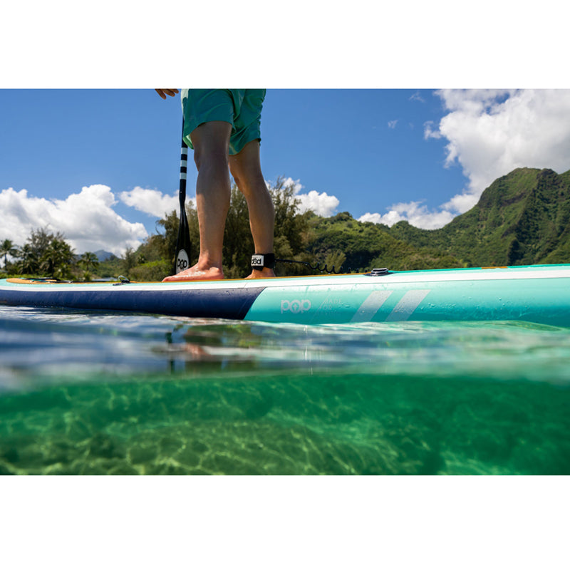 Yacht Hopper SUP Teak/Blue/Mint on the water.