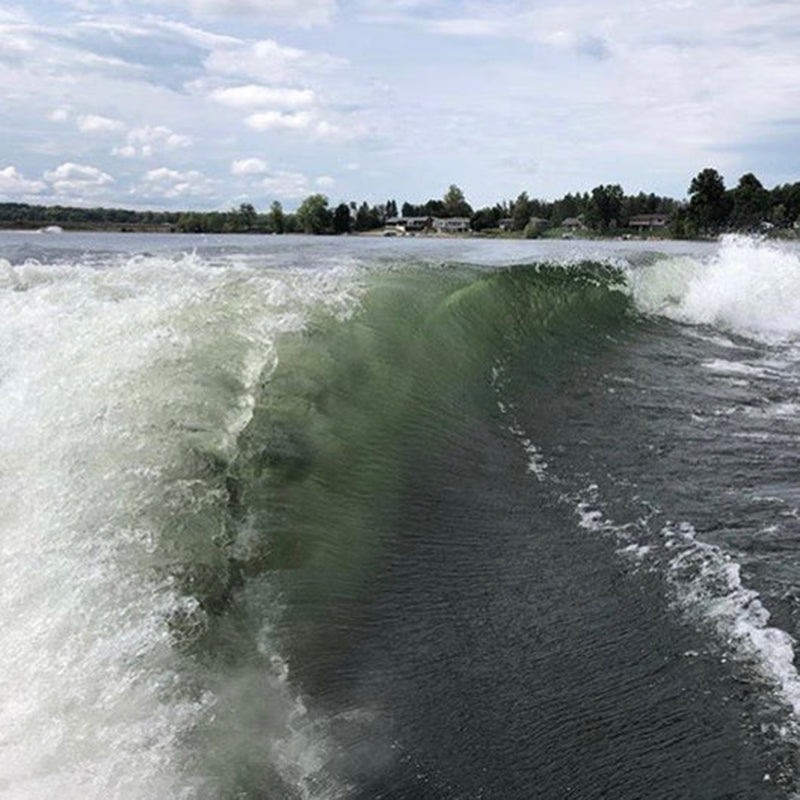 NautiCurl FLEX Wake Shaper Surf Gate water trail.