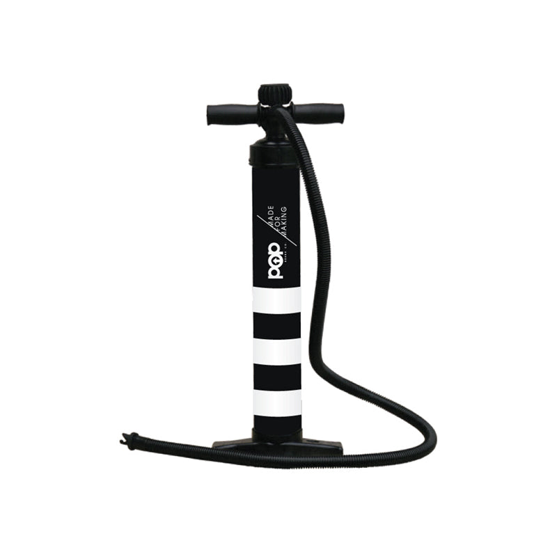 Yacht Hopper SUP inclusion: dual-action pump.