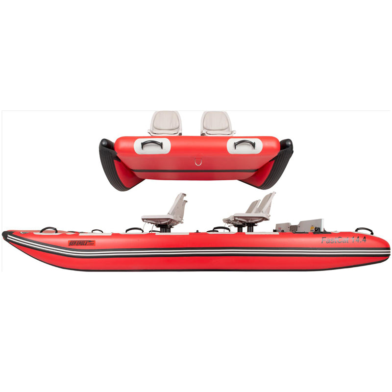 Sea Eagle FastCat 14 Key Feature: Protective Rubbing Strake and Bumper Guard