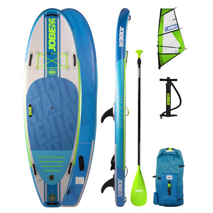 Jobe Venta 9.6 Inflatable Paddle Board Package with Paddle, Pump, Leash, and Bag