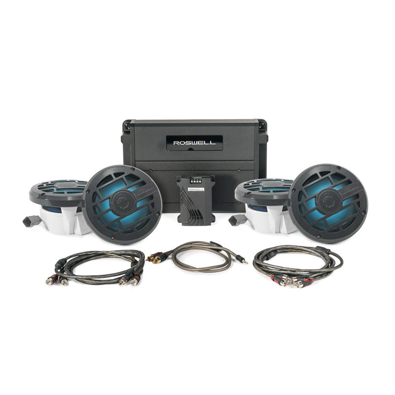 Roswell Marine  R 6.5” Marine Audio Package W/ RGB Remote & Controller